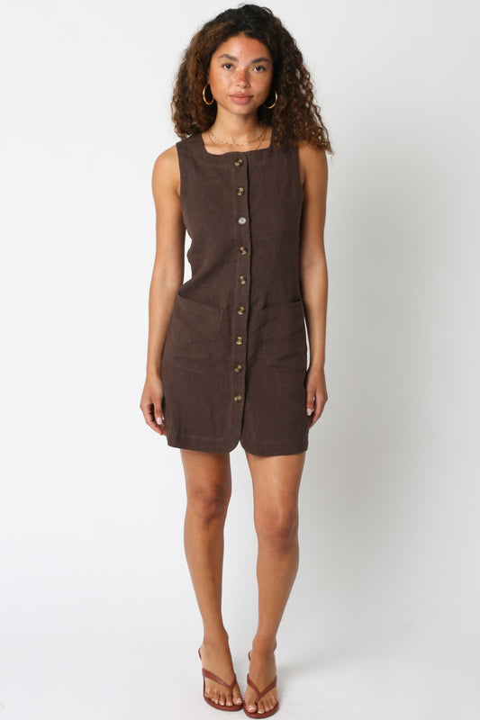 Violette Linen Dress
