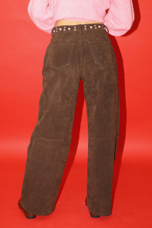 Suede Western Pant