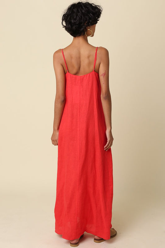 Noel Linen Maxi Dress