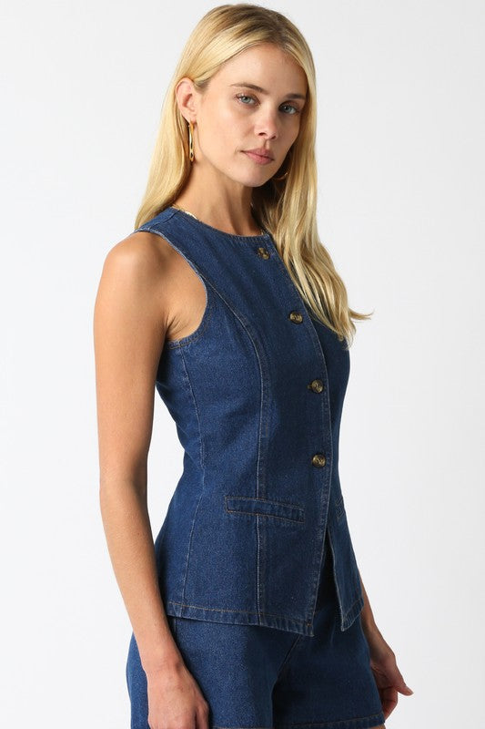 Ruby Denim Vest
