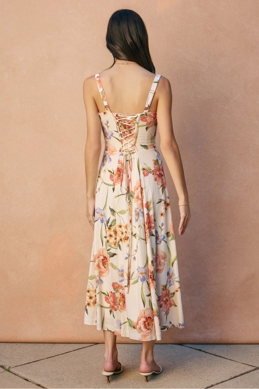 Bordeaux Linen Dress