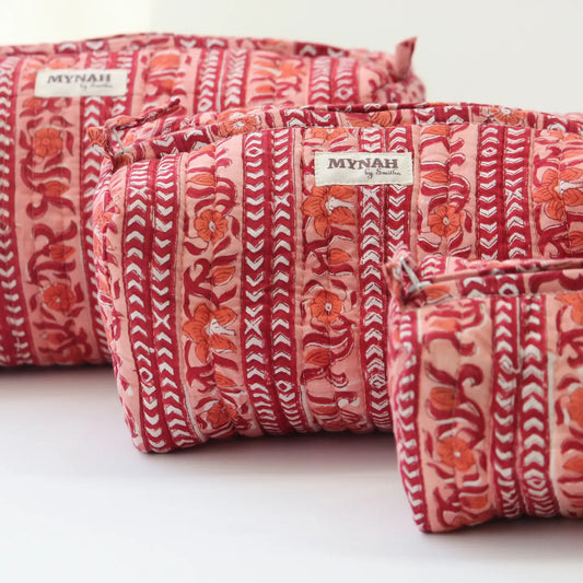 Terracotta Quilt Pouch