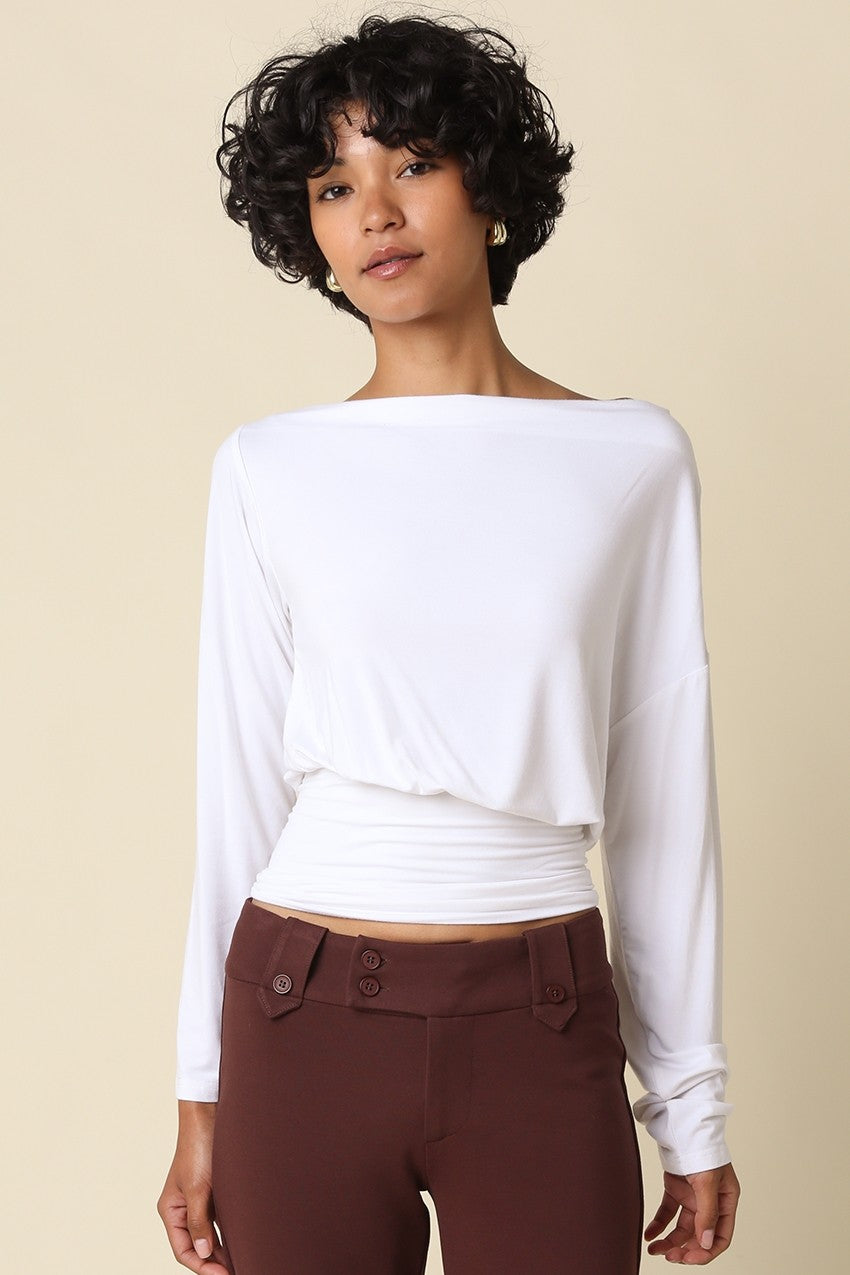 Helen Draped Waist Top