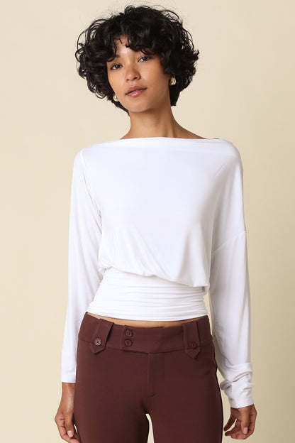 Helen Draped Waist Top