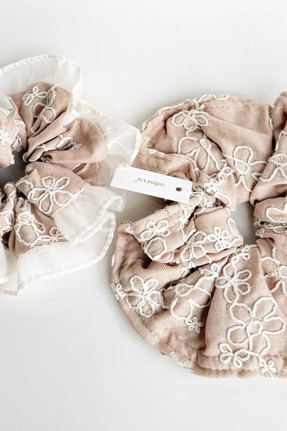 Tan Scrunchie Set