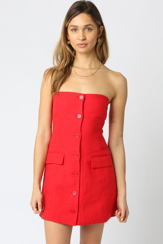 Belle Linen Dress