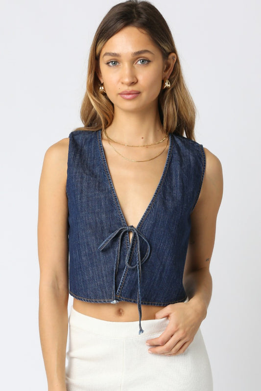 Lara Denim Top