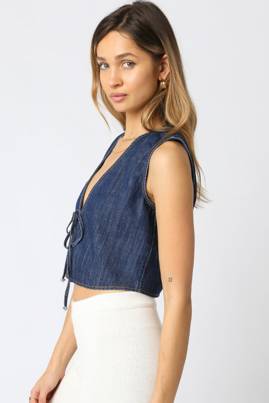 Lara Denim Top