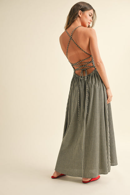 Gingham Maxi Dress