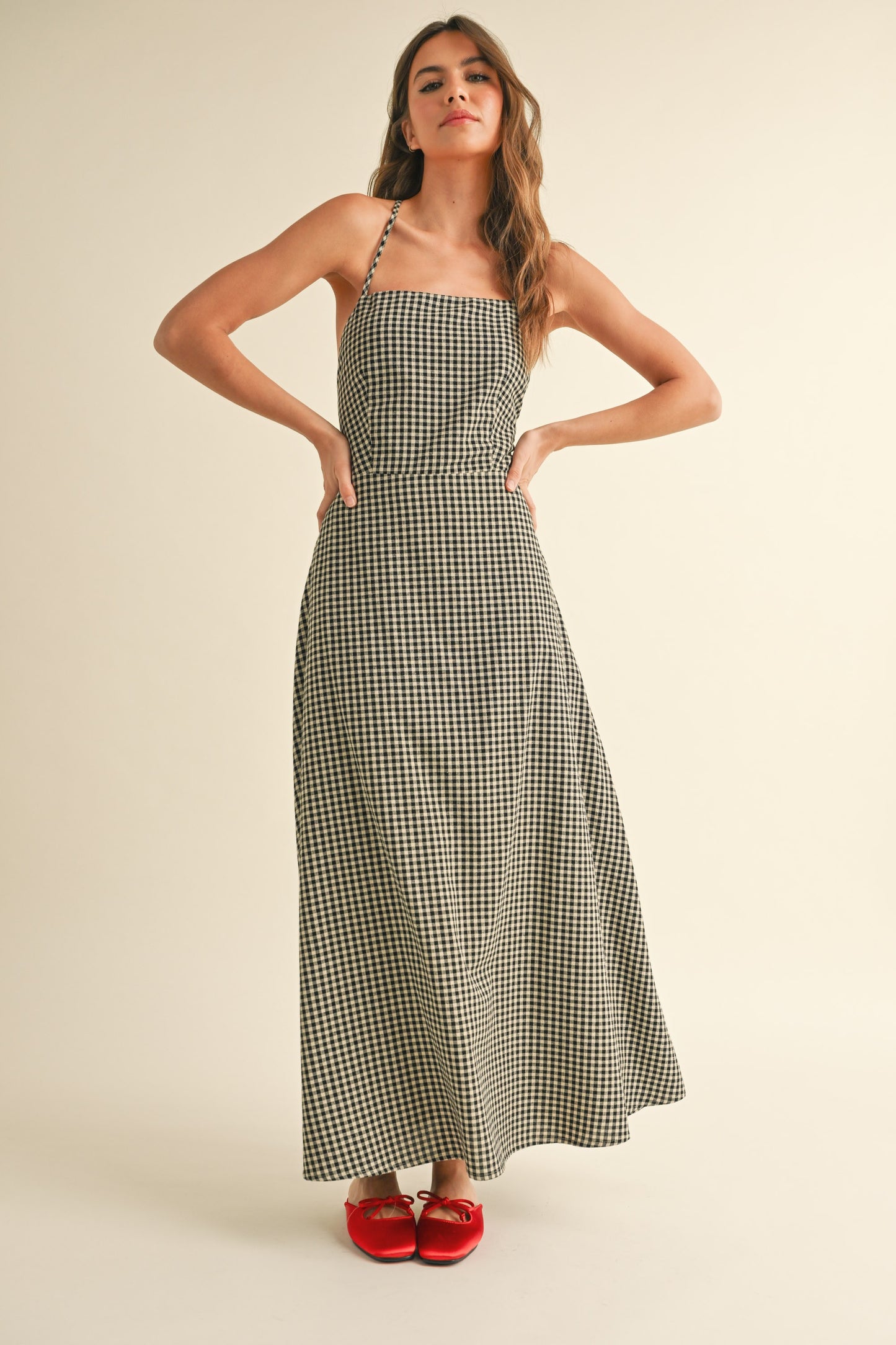 Gingham Maxi Dress