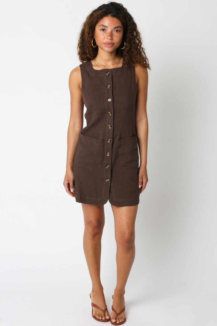 Violette Linen Dress Muse Clothing Boutique Violette Linen Dress Muse Clothing Boutique