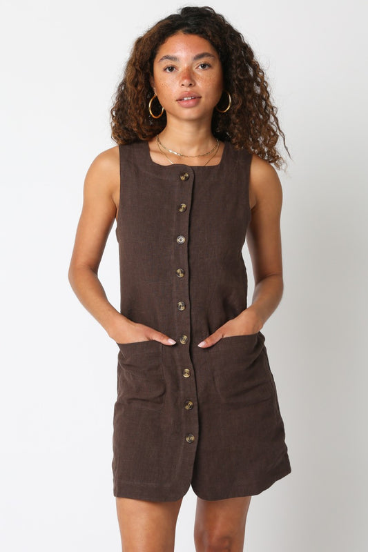 Violette Linen Dress