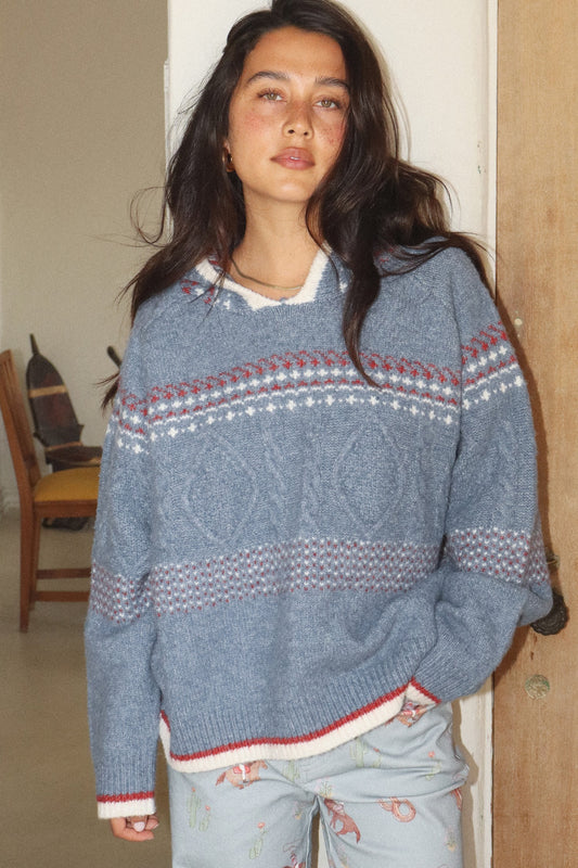 Fair Isle Knit Sweater