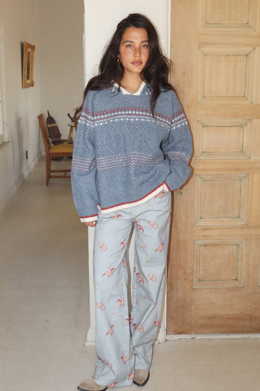 Fair Isle Knit Sweater