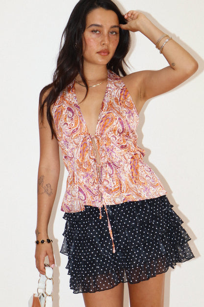 Paisley Halter Top