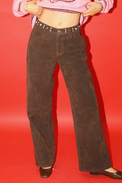 Suede Western Pant