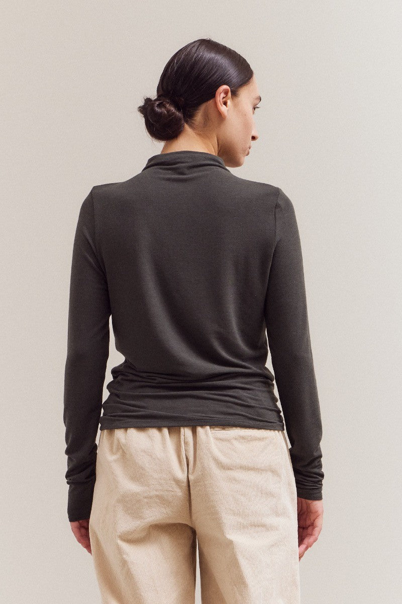 Mock Neck Jersey Top