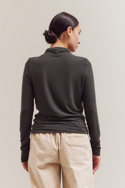 Mock Neck Jersey Top