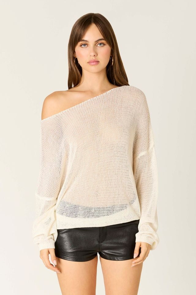 Pearl Mesh Sweater