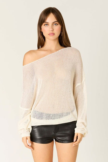 Pearl Mesh Sweater