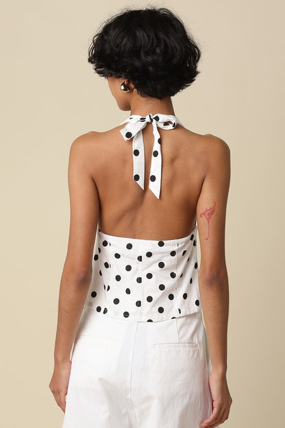 Zuri Polka Dot Top