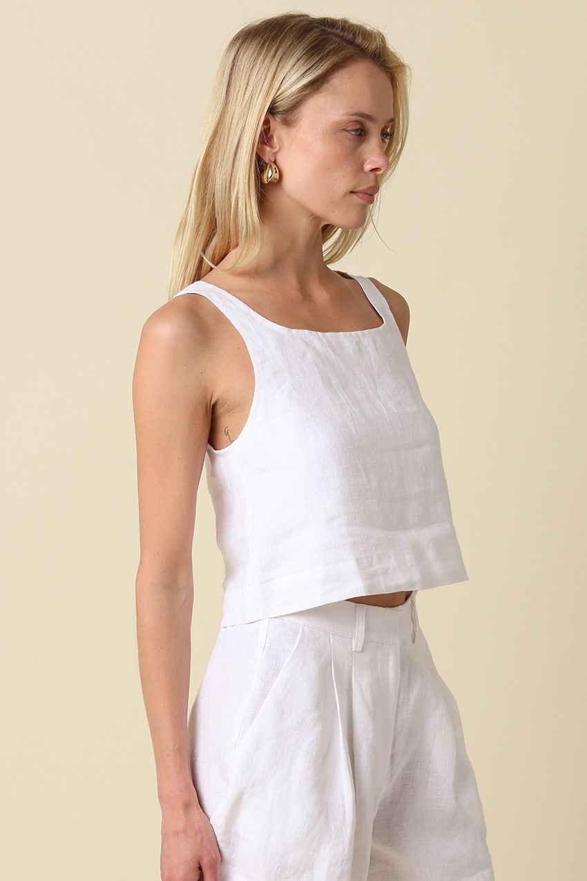 Prague Linen Tank
