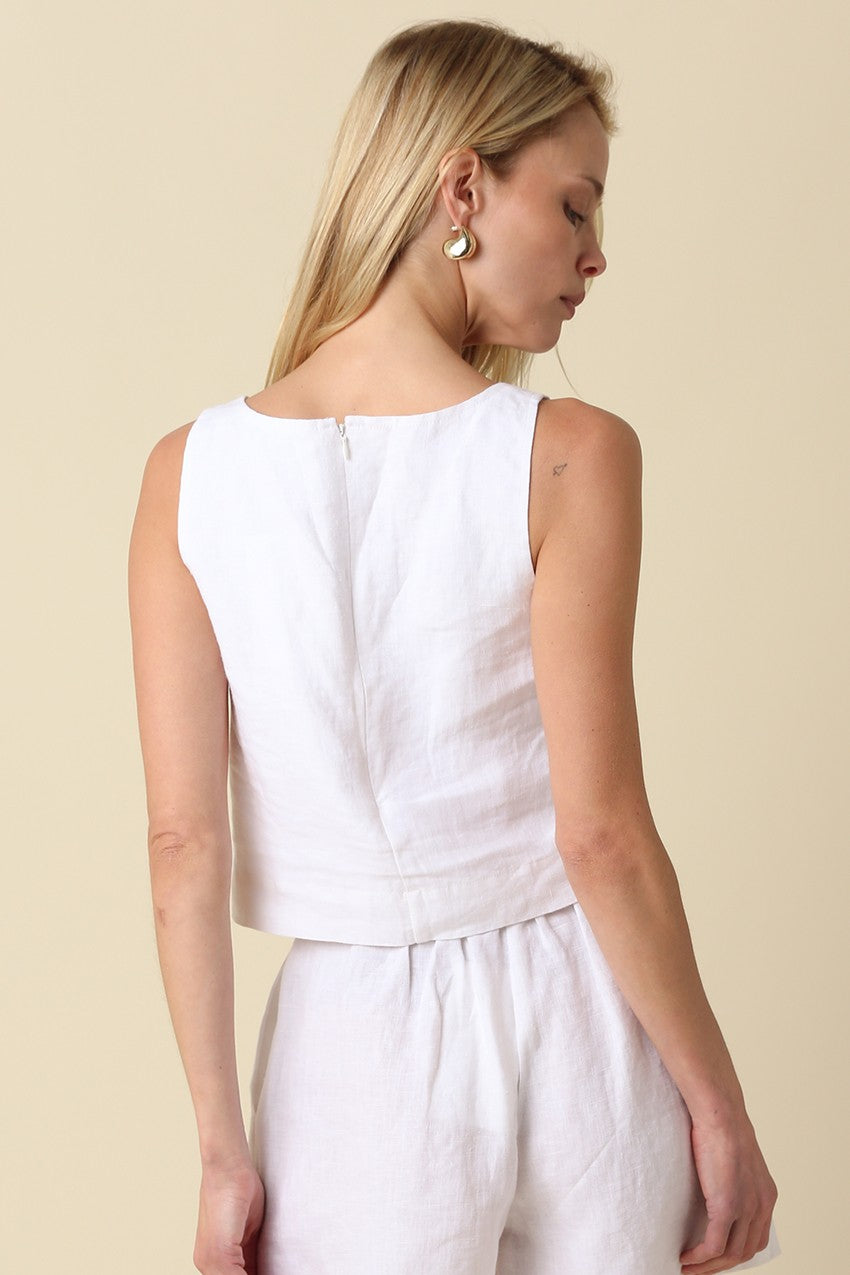 Prague Linen Tank