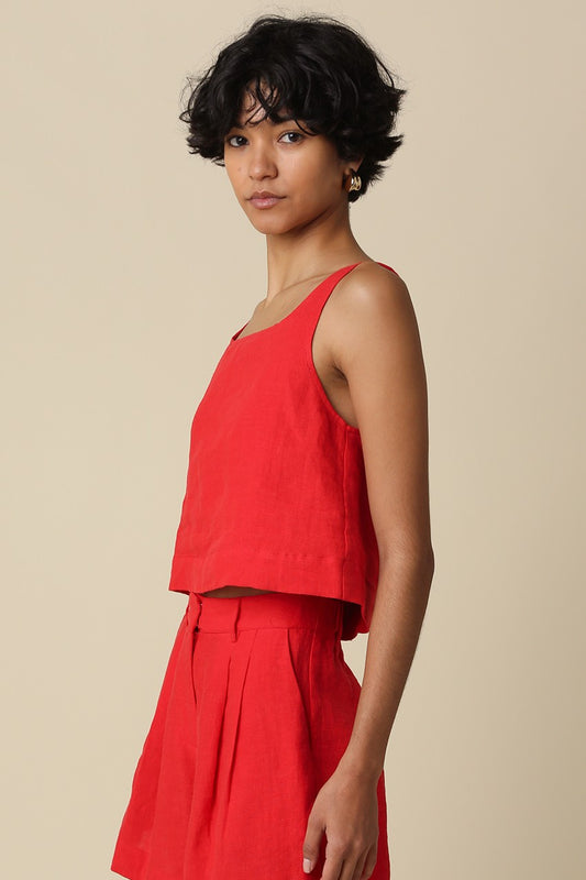 Prague Linen Tank