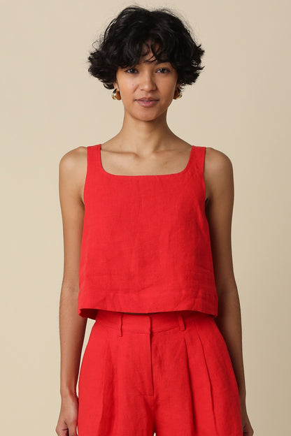Prague Linen Tank