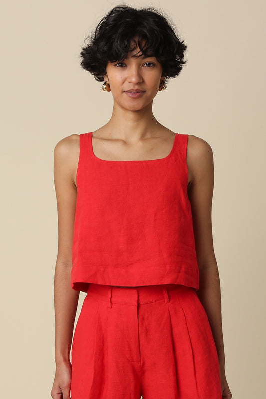Prague Linen Tank