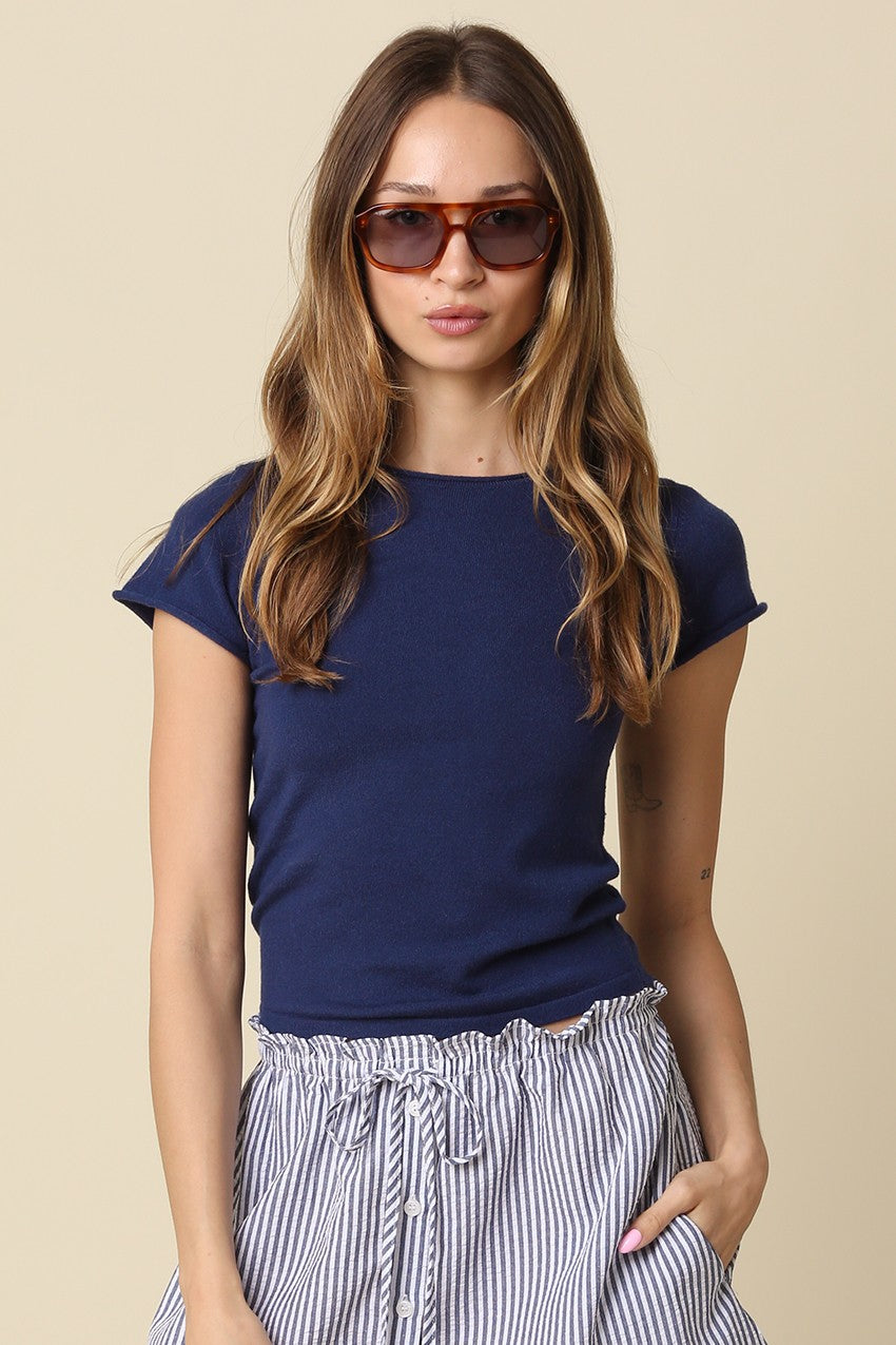 Lila Knit Tee
