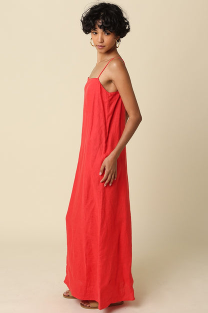 Noel Linen Maxi Dress