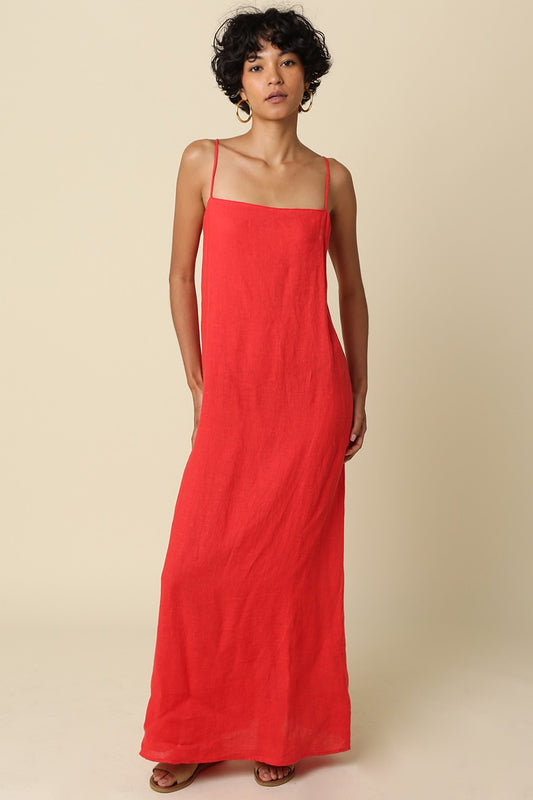 Noel Linen Maxi Dress