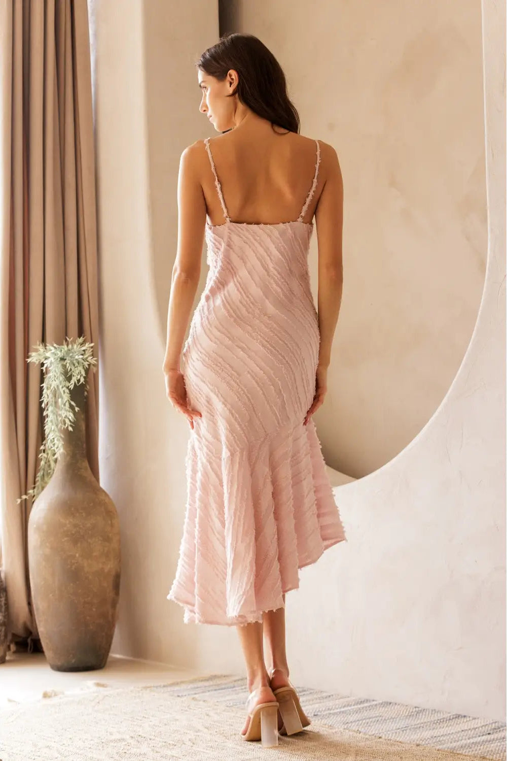 Demi Textured Midi Dress