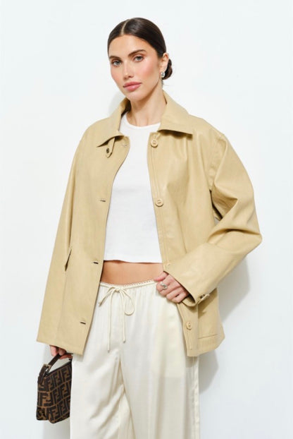 Georgine Faux Leather Jacket