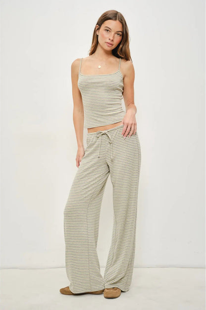 Zoe Stripe Lounge Tank
