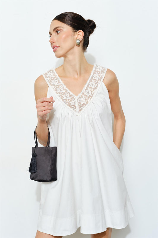 Lucy Lace Trim Dress