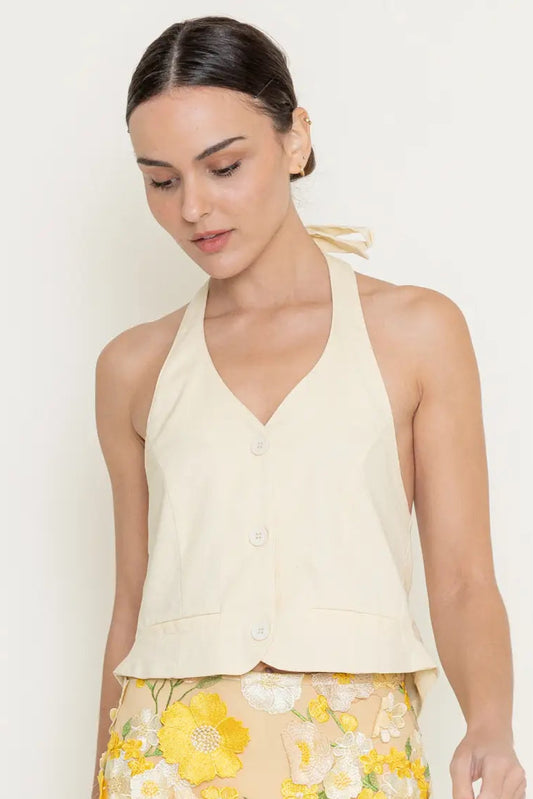 Grove Linen Top