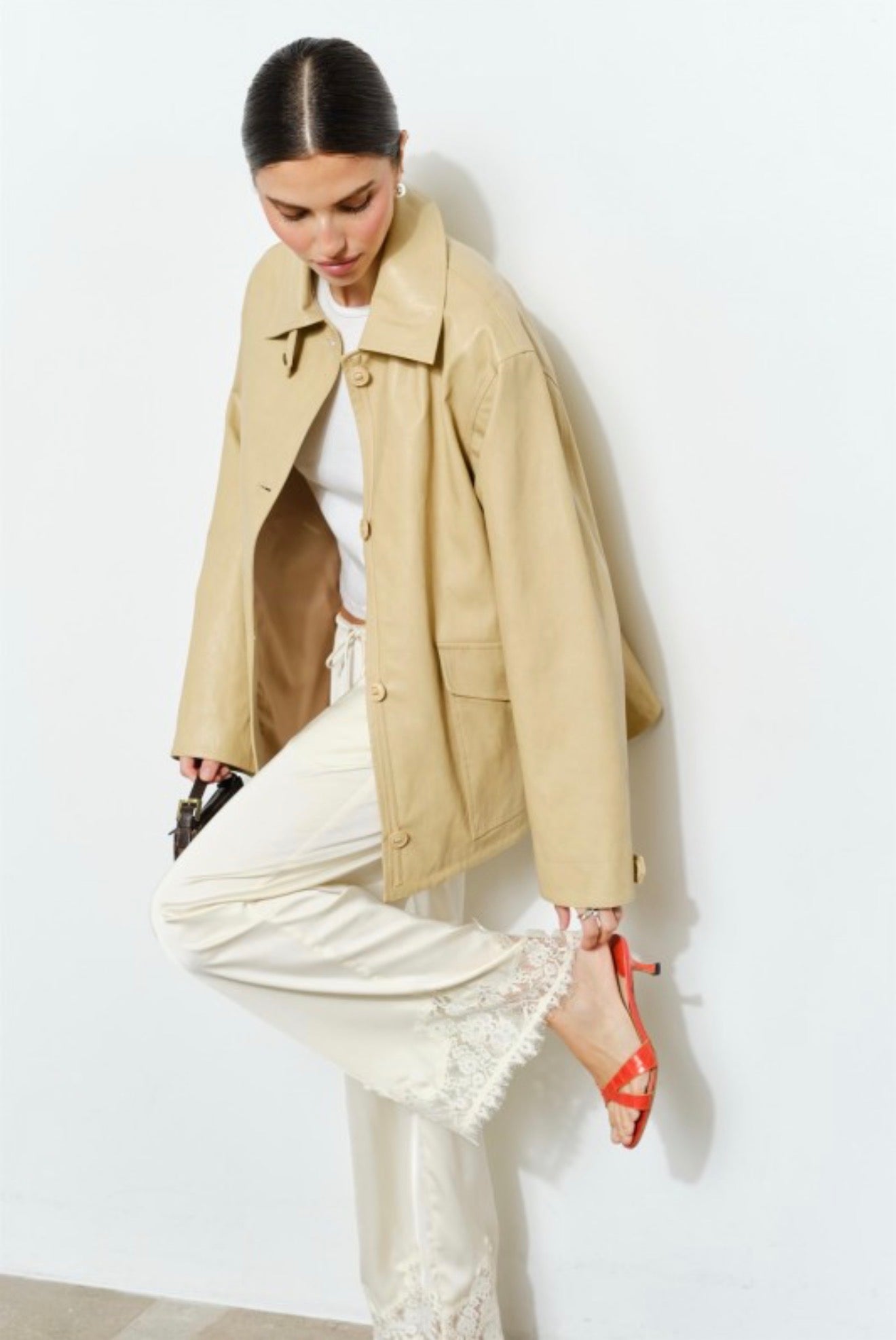 Georgine Faux Leather Jacket
