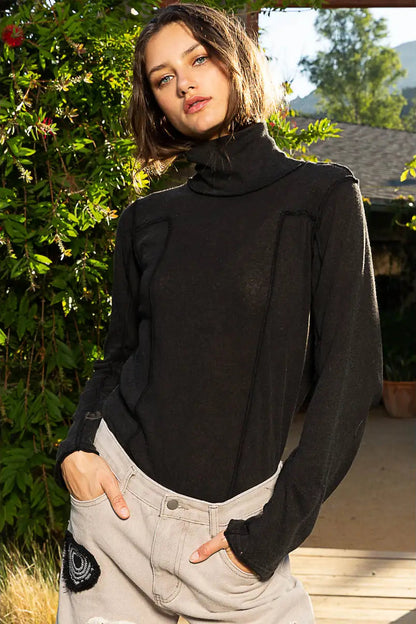 Stass Mock Neck Top