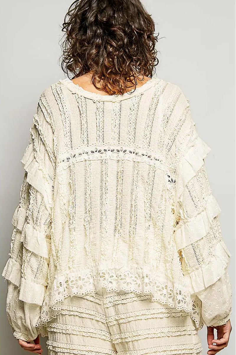 Madison Eyelet Lace Top