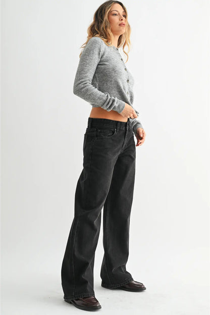 Black Low Rise Jean