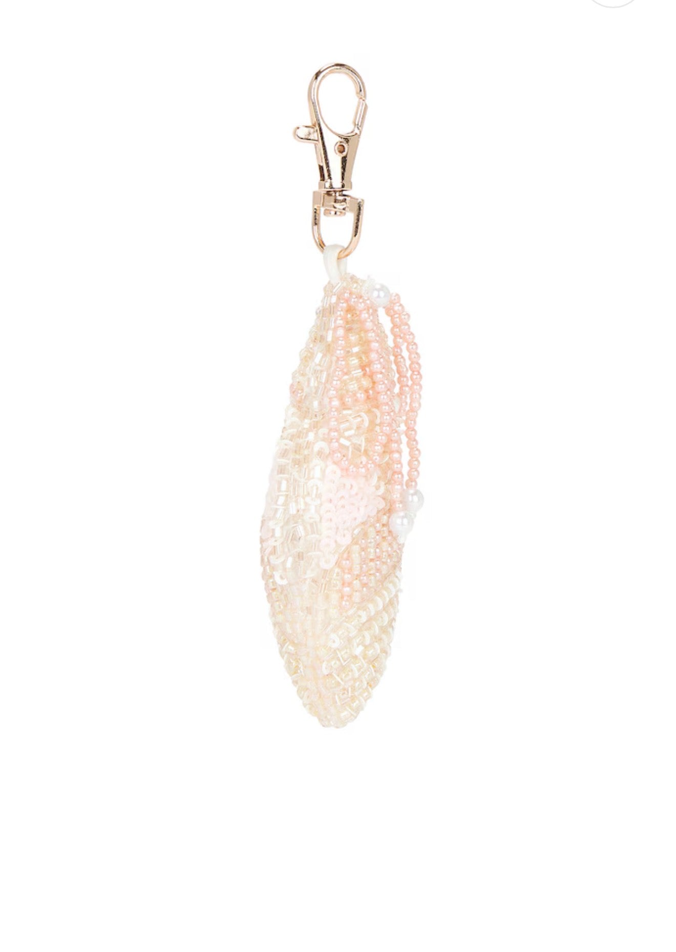 Beaded Shell Keychain