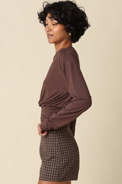 Helen Draped Waist Top