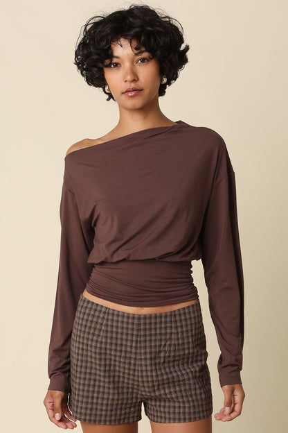 Helen Draped Waist Top