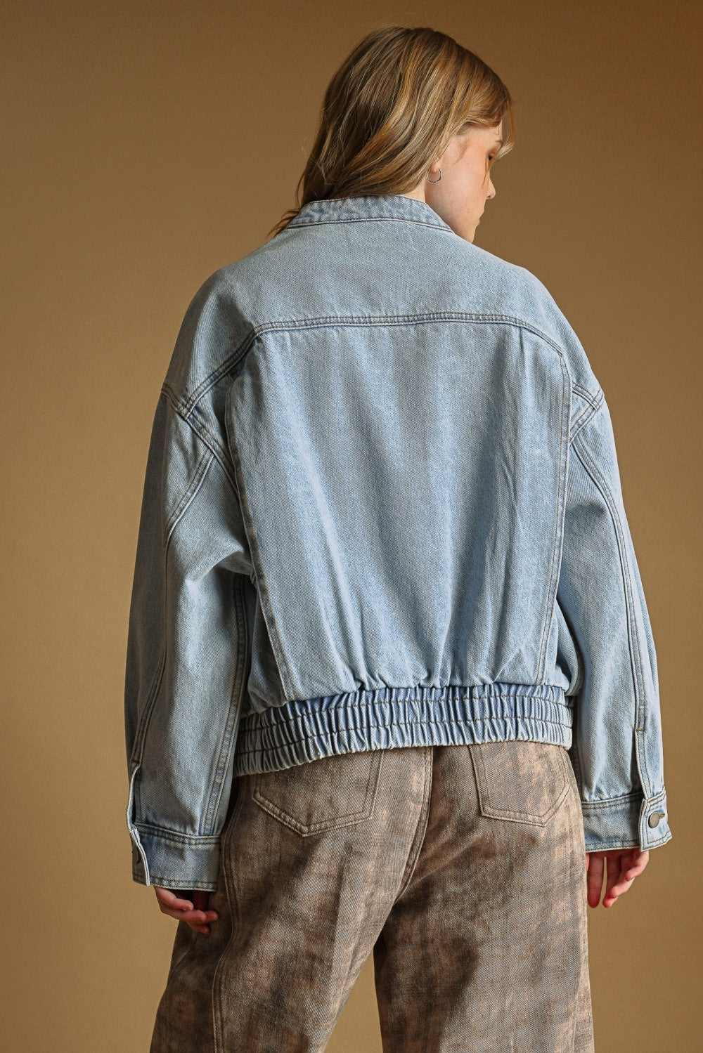 Alna Denim Bomber Jacket