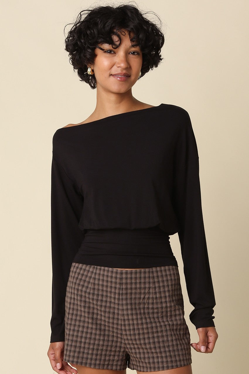 Helen Draped Waist Top
