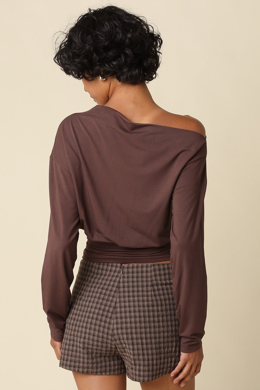 Helen Draped Waist Top