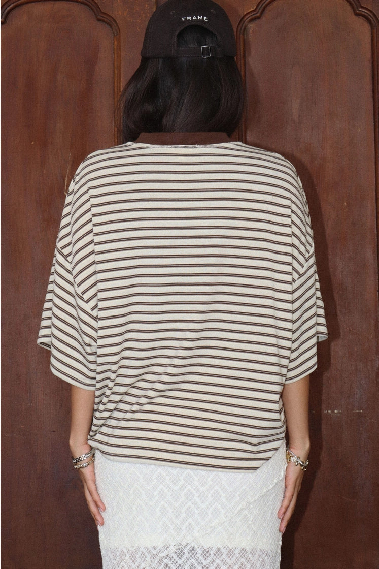 Tori Stripe Lounge Top