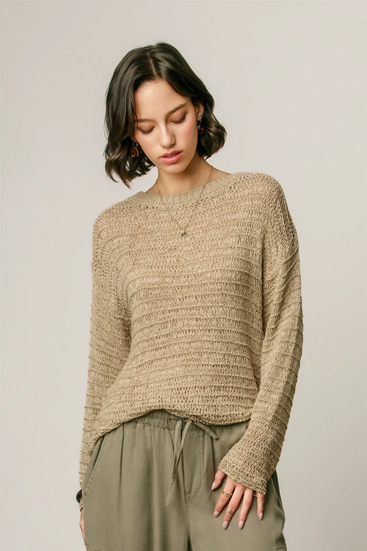 Chunky open knit sweater 